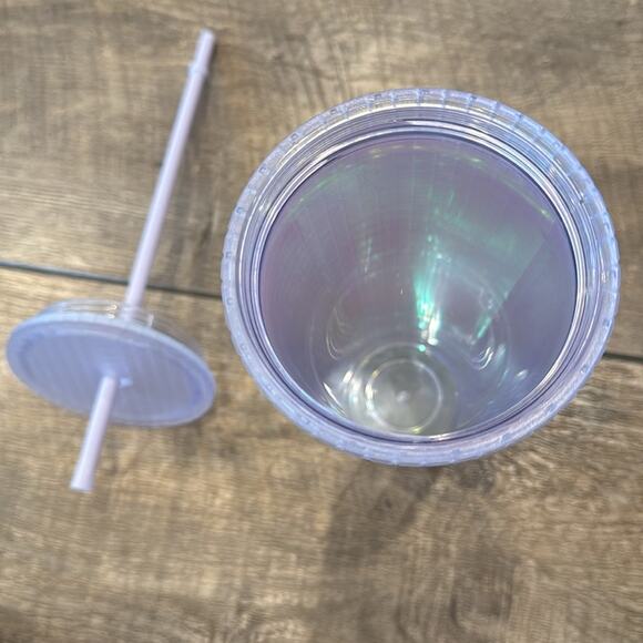 Starbucks '22 Spring White Unicorn Iridescent Grid Soft Touch Tumbler Venti 24oz - Picture 4 of 6